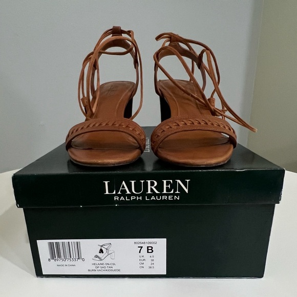 Lauren Ralph Lauren Women's Brown Strappy Sandals - Picture 2 of 7